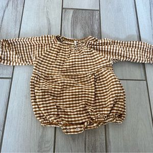 Rylee and cru Gingham Romper